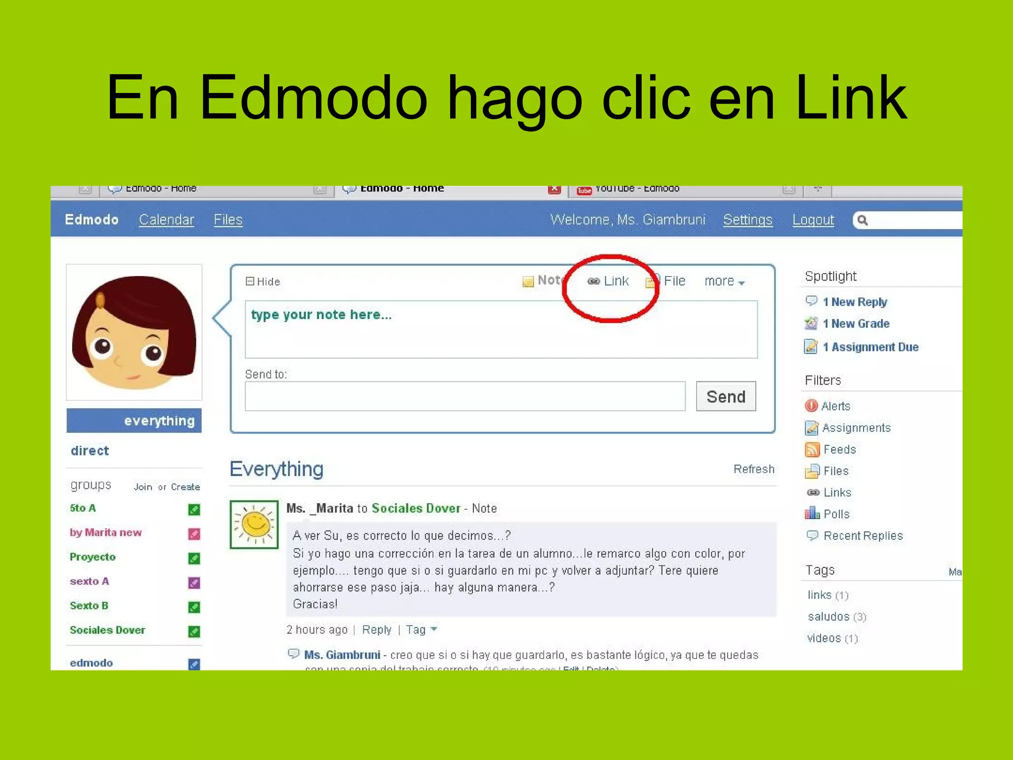 Pego acá el código de Youtube