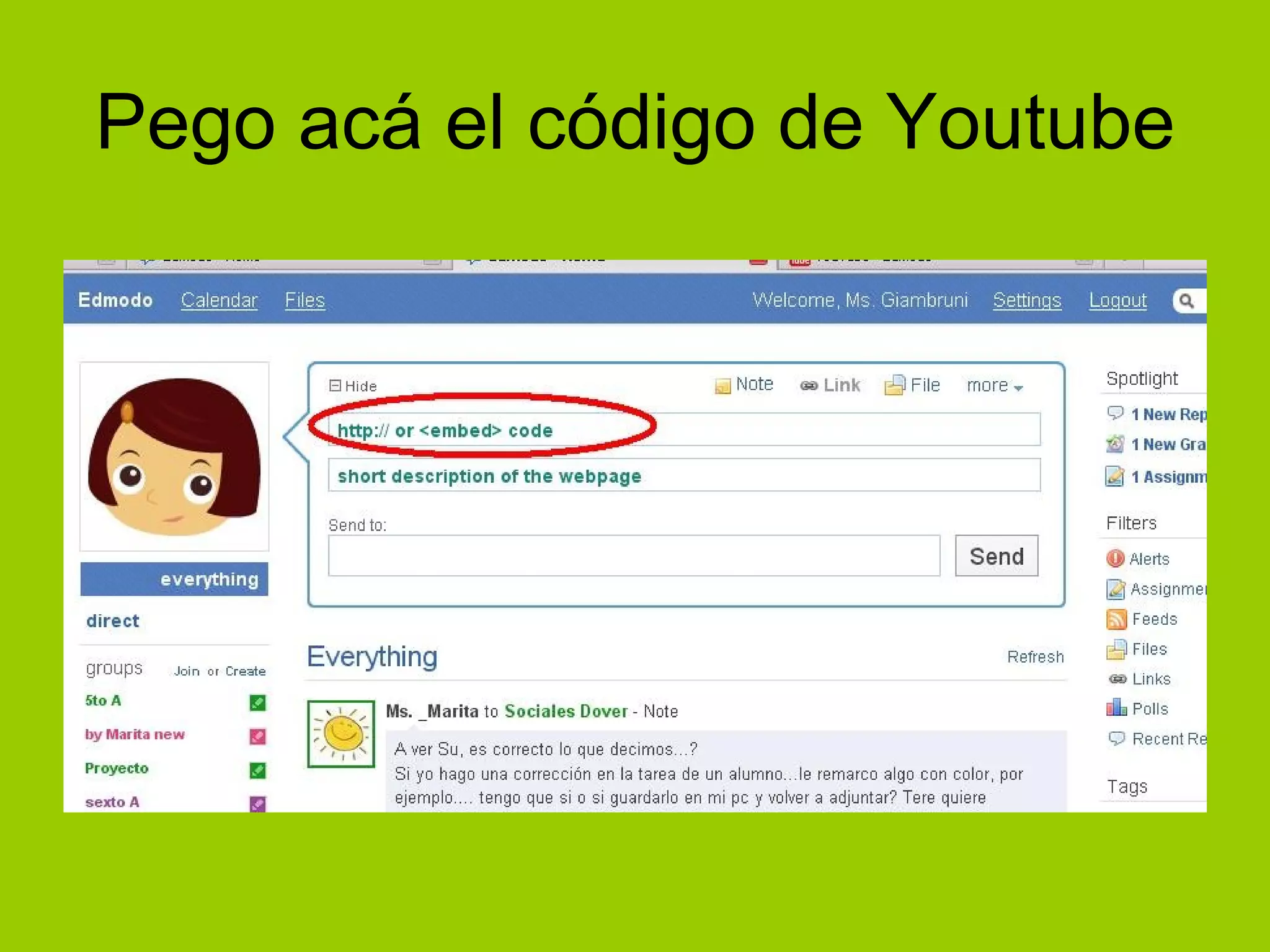 Descripción y selección
