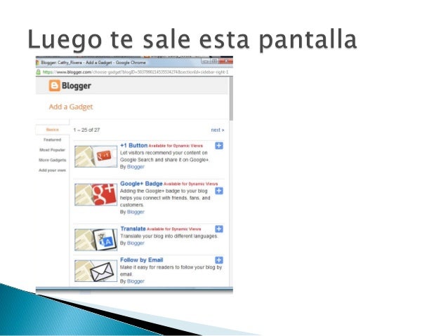 Como insertar un widget en blogger