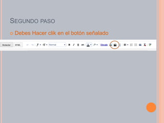 SEGUNDO PASO
   Debes Hacer clik en el botón señalado
 