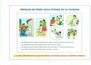 10
- LAS PERSONAS NO TIENEN QUE REALIZAR LARGAS CAMINATAS PARA TRAER AGUA
- LAS MUJERES TIENEN MÁS TIEMPO PARA HACER OTRAS TAREAS
- LA FAMILIA TIENE MAYOR OPORTUNIDAD DE ESTAR LIMPIA Y EVITAR ENFERMEDADES
- LOS NIÑOS TIENEN MÁS TIEMPO PARA ESTUDIAR YJUGAR
VENTAJAS DE TENER AGUA POTABLE EN LA VIVIENDA
•
i LO MAS IMPORTANTE ES QUE ESTAMOS LLEVANDO SALUD A NUESTRA FAMILIA!
 