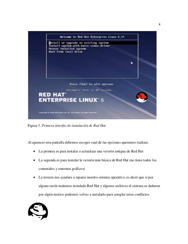 Como instalar red hat