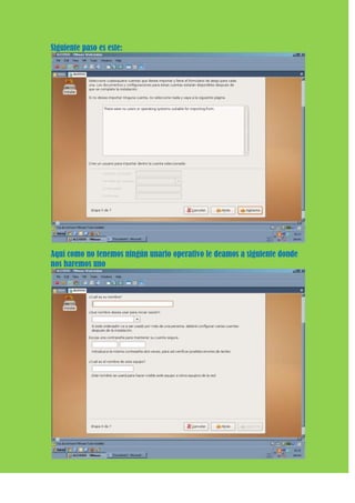 Siguiente paso es este:




Aquí como no tenemos ningún unario operativo le deamos a siguiente donde
nos haremos uno
 