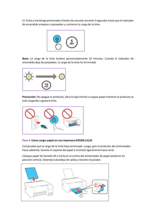 Como instalar una impresora epson l3110 paso a paso