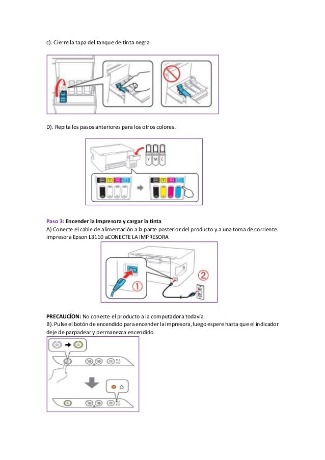 Como instalar una impresora epson l3110 paso a paso