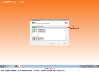 Como instalar servidor web xampp