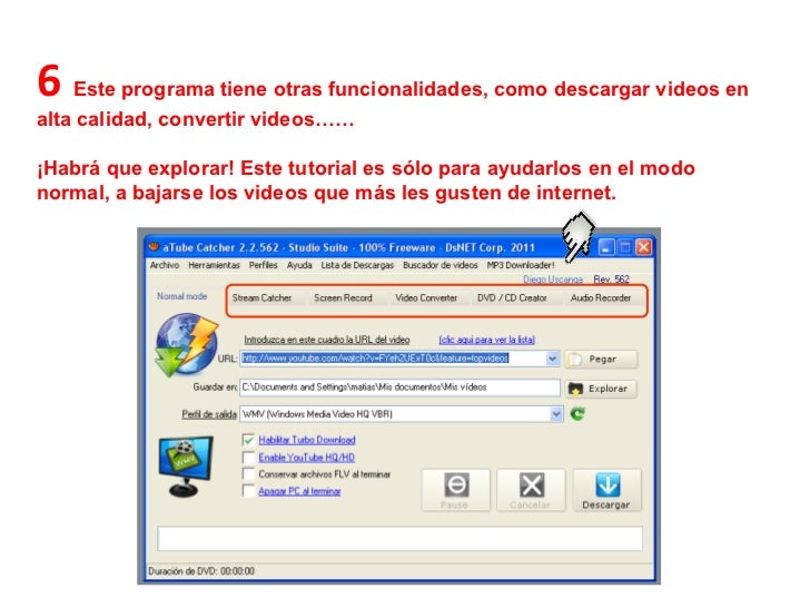 Como instalar y descargar videos con atube catcher