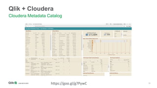 30
Qlik + Cloudera
Cloudera Metadata Catalog
https://goo.gl/g7PywC
 