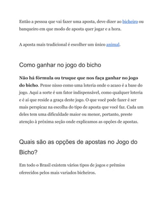 Resultado do Jogo do Bicho