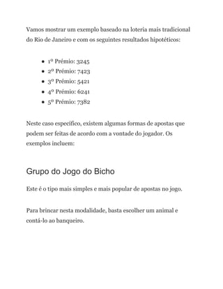 Resultado do Jogo do Bicho