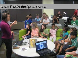 School T-shirt design in 4th grade
 