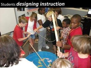 Students designing instruction
 