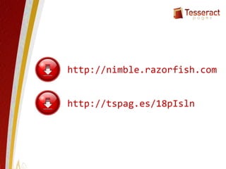 http://nimble.razorfish.com
http://tspag.es/18pIsln
 