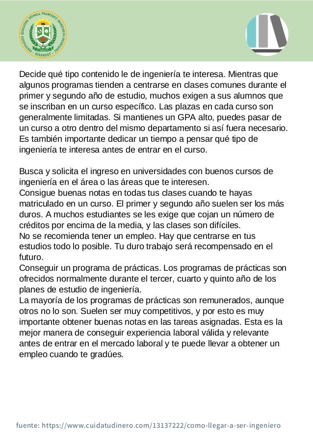 Como Llegar A Ser Ingeniero