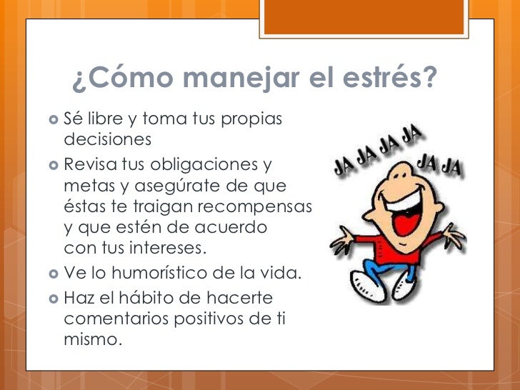 Como manejar el estres