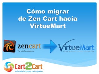 Cómo migrar
de Zen Cart hacia
VirtueMart
 