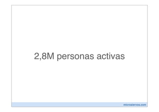 2,8M personas activas




                    microsiervos.com
 