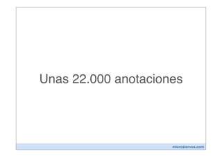 Unas 22.000 anotaciones




                     microsiervos.com
 