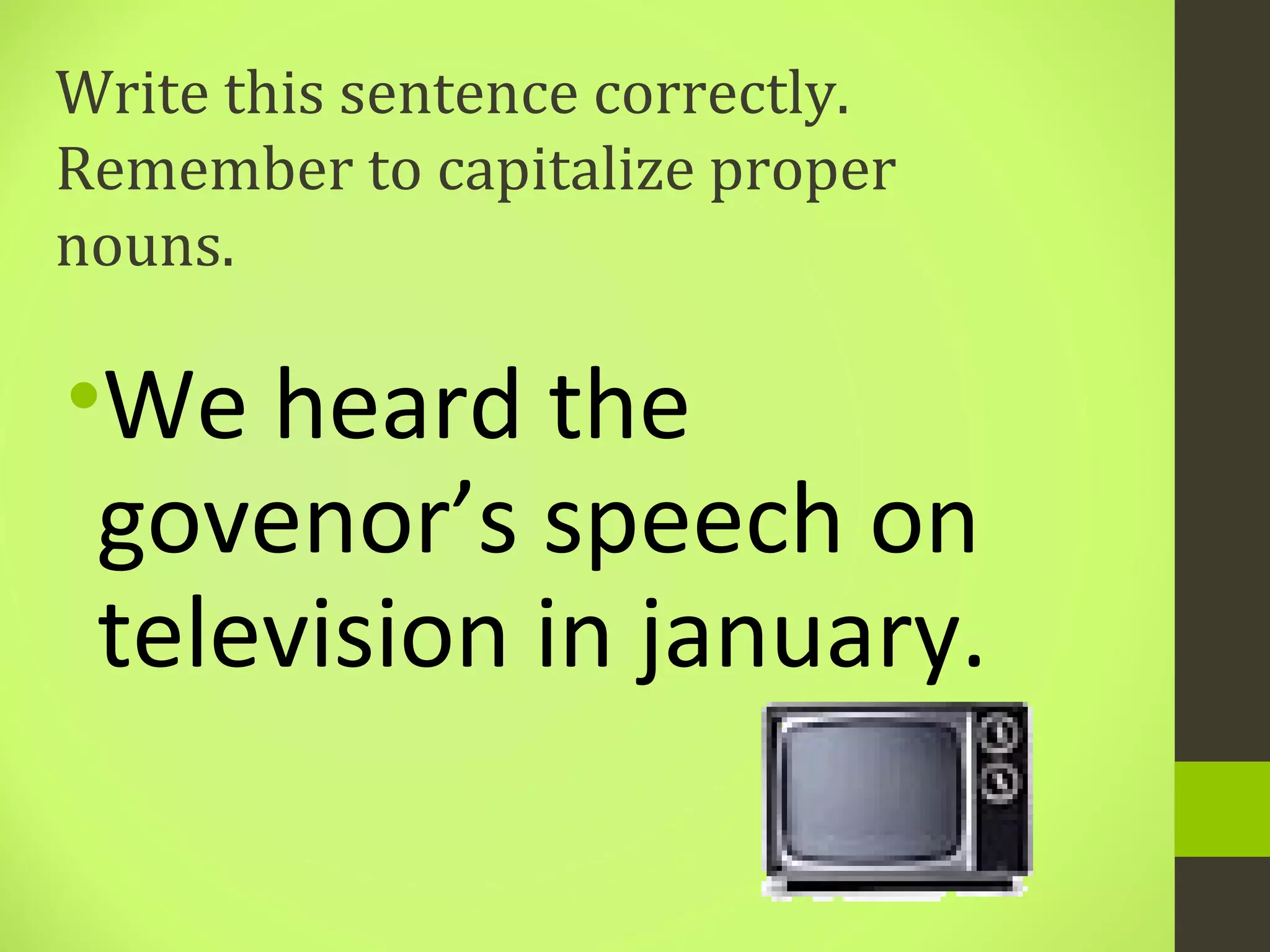 Comon proper nouns | PPT