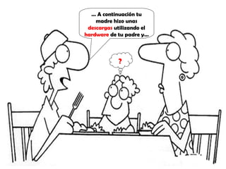 … A continuación tu
madre hizo unas
descargas utilizando el
hardware de tu padre y…
?