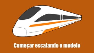 Começar escalando o modelo
 