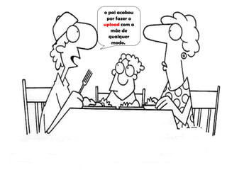 o pai acabou
 por fazer o
upload com a
   mãe de
  qualquer
   modo.
 