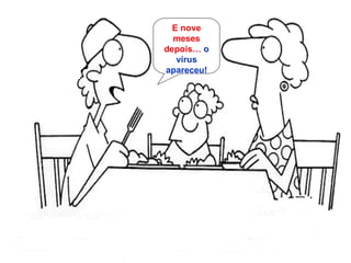 E nove meses depois…  o vírus apareceu! 