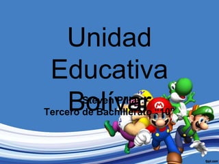Unidad
Educativa
Bolívar

Steven Pilla
Tercero de Bachillerato “10”

 