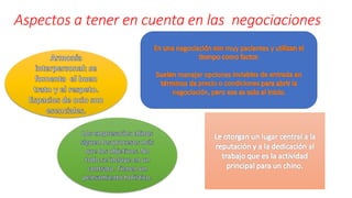 Aspectos a tener en cuenta en las negociaciones
 