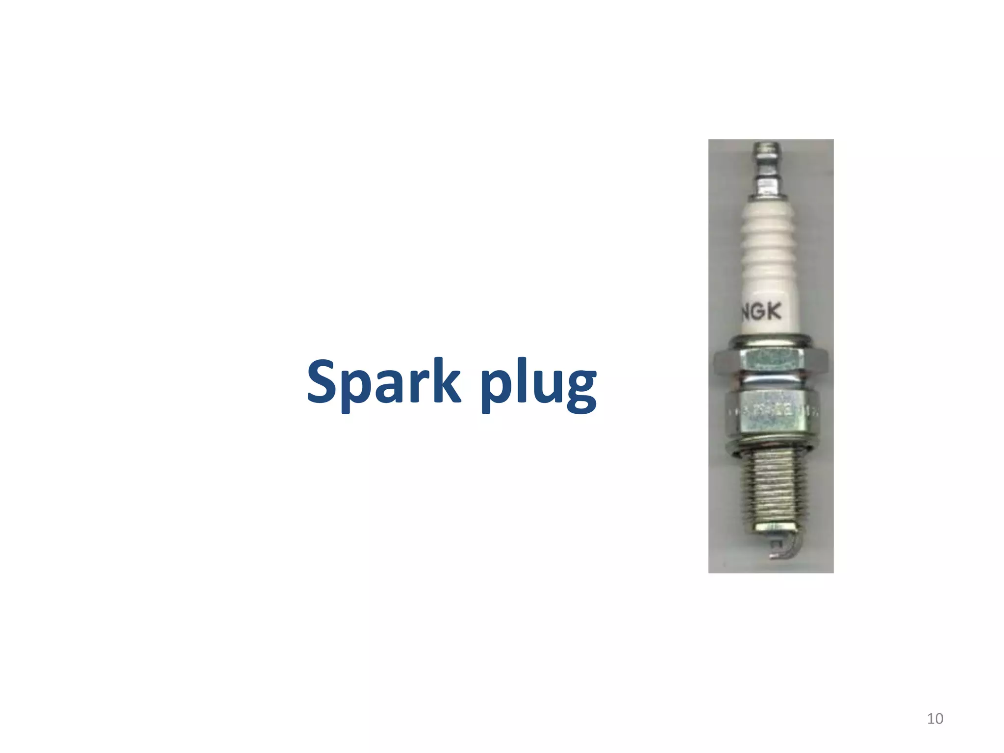 Spark plug
10
 