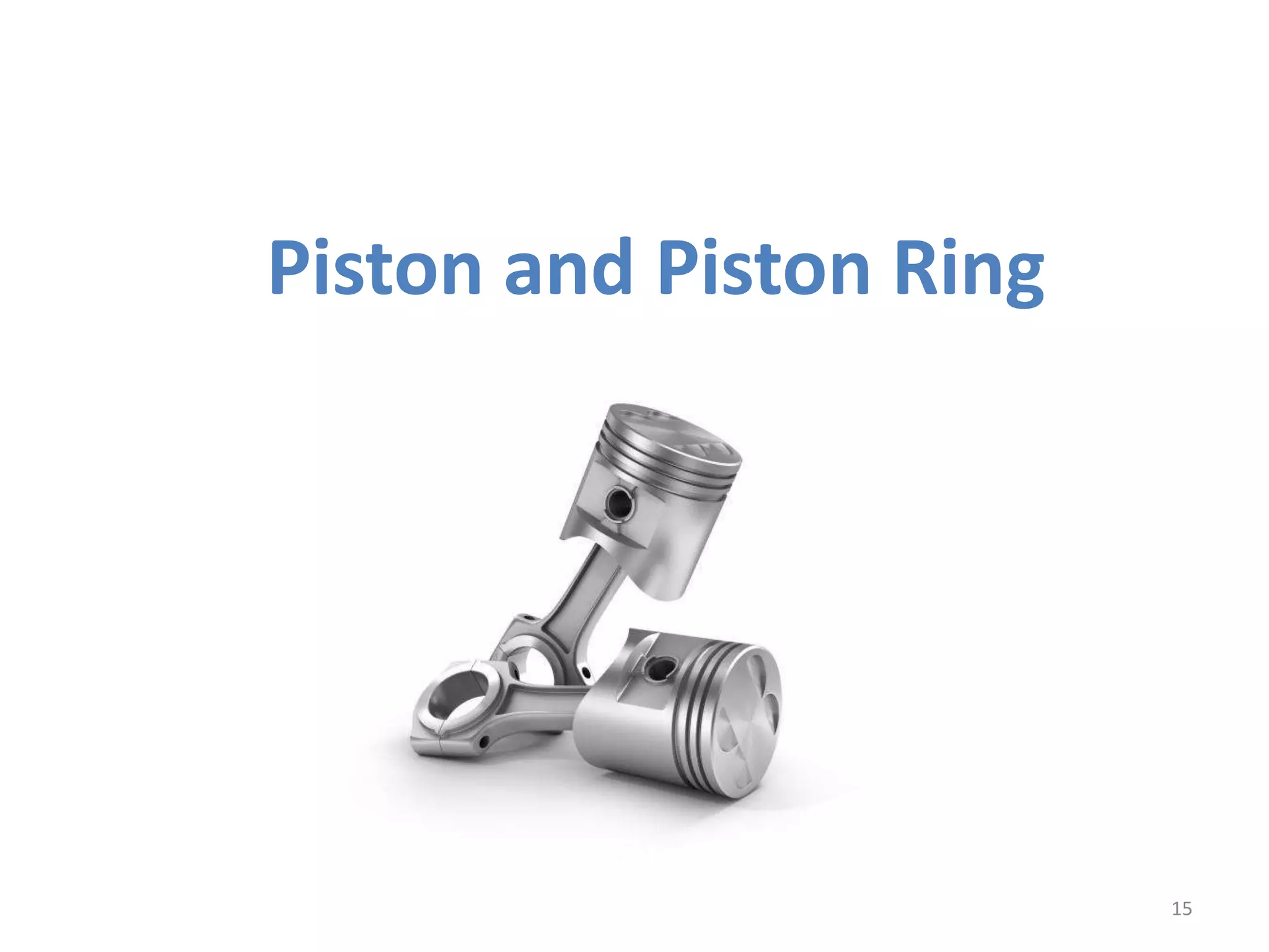 Piston and Piston Ring
15
 