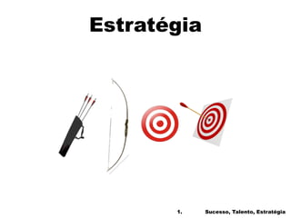 Estratégia
1. Sucesso, Talento, Estratégia
 