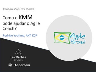 Como	o	KMM
pode	ajudar	o	Agile
Coach?
Kanban Maturity Model
Rodrigo	Yoshima,	AKT,	KCP
 