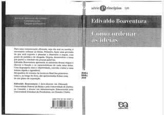 Como ordenar as ideias