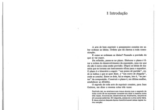 Como ordenar as ideias