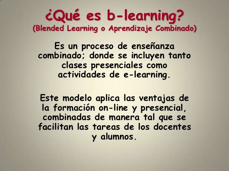Resultado de imagen para que es B  learning