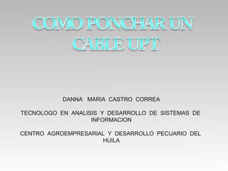 DANNA MARIA CASTRO CORREA TECNOLOGO EN ANALISIS Y DESARROLLO DE SISTEMAS DE INFORMACION CENTRO AGROEMPRESARIAL Y DESARROLLO PECUARIO DEL HUILA