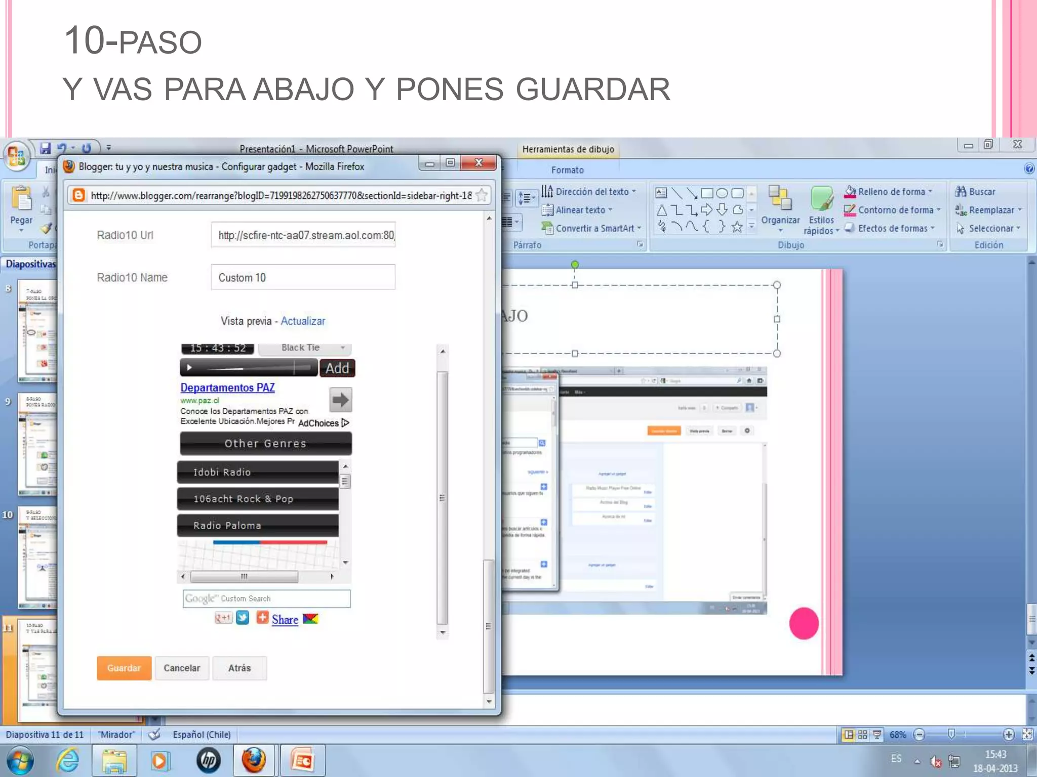 10-PASO
Y VAS PARA ABAJO Y PONES GUARDAR
 