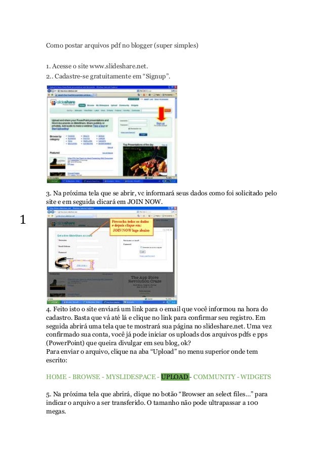 how to upload pdf in blogger
