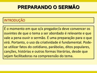 PREPARANDO O SERMÃO2) SELEÇÃO DO TEXTO BÍBLICOCOSTAS, Orlando E. Comunicaión por medio de la predicaión. Miami: Editorial Caribe, 1978.