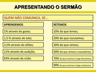 PREPARANDO O SERMÃOPALAVRA CHAVEÉ a utilização de um vocábulo que caracterize ou classifique, na oração de transição, as divisões principais do sermão.Abusos, acusações, admoestações, advertências, afirmações, alegrias, alternativas, ameaças, ângulos, aplicações, áreas, argumentos, aspirações, assuntos, atitudes, atos, atributos, atualidades, barreiras, bênçãos, benefícios, causas, classes, comparações, compromissos, conceitos, conclusões, condições, conseqüências, contrastes, correções, costumes, credenciais, crenças, critérios, críticas, dados, debilidades, decisões, defesas, deficiências, demandas, desafios, descobrimentos, destinos, detalhes, diferenças, dificuldades, direções, disciplinas, doutrinas, elementos, erros, especificações, esperanças, estímulos, eventos, evidências, exames, exclamações, exemplos, êxitos, exortações, experiências, expressões, faltas, fases, fatores, favores, fontes, fracassos, fraquezas, generalizações, graus, grupos, hábitos, idéias, implicações, impressões, impulsos, incentivos, incidentes, inferências, inspirações, instruções, instrumentos, interrogantes, juízos, justificações, lembranças, lições, maldades, manifestações, marcas, meios, métodos, mistérios, momentos, motivos, mudanças, necessidades, níveis, objeções, objetivos, obrigações, observações, obstáculos, ofertas, opiniões, oportunidades, palavras, passos, peculiaridades, pensamentos, perdas, perguntas, perigos, pontos, pontos de vista, possibilidades, premissas, prerrogativas, presentes, princípios, princípios, probabilidades, problemas, processos, profecias, promessas, proposições, provas, provisões, qualidades, qualificações, razões, realidades, recompensas, recursos, recusas, reflexões, remédios,...