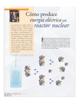 Cómo produce energia un reactor nuclear