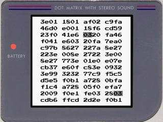 3e01 1801 af02 c9fa
46d0 e001 18f6 cd59
23f0 41e6 0320 fa46
f041 e603 20fa 7ea0
c97b 8627 227a 8e27
223e 008e 2722 3e00
8e27 773e 01e0 e07e
cb37 e60f c83e 0932
3e99 3232 77c9 f5c5
d5e5 f0b1 a728 0bfa
f1c4 a728 05f0 efa7
2009 f0e1 fe03 2803
cdb6 ffcd 2d2e f0b1
 