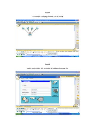 Como realizar una red lan básica con packet tracer | DOCX