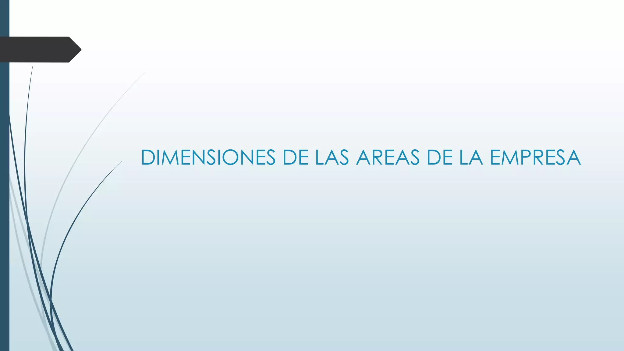 DIMENSIONES DE LAS AREAS DE LA EMPRESA

 