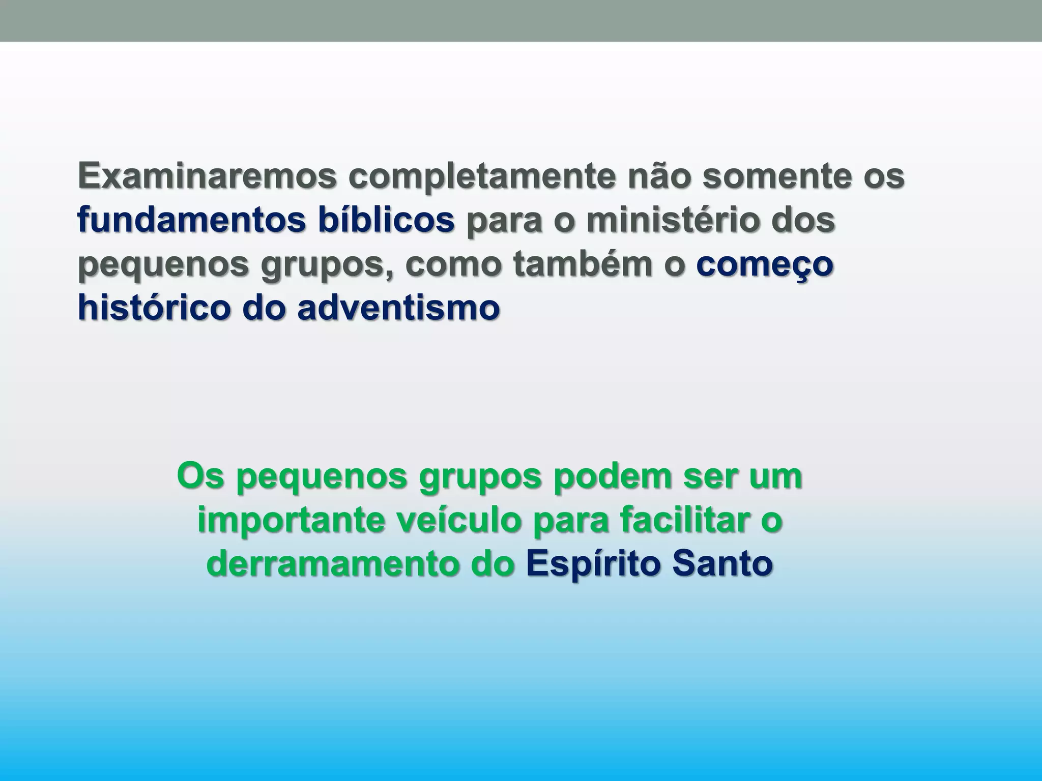Como reavivar a igreja cap 01 | PPT
