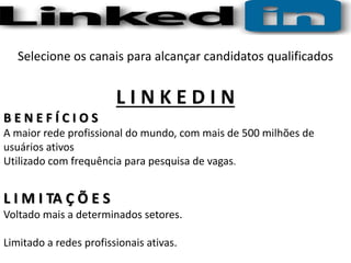 LinkedIn
A rede profissional é um dos melhores canais para comunicar
mensagens institucionais, fazer parceiros de negócio ...