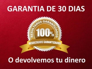 GARANTIA DE 30 DIAS




O devolvemos tu dinero
 