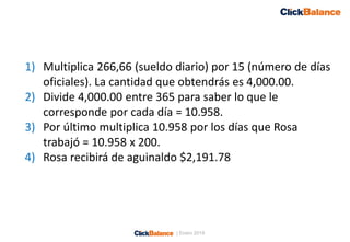 Cómo se calcula el aguinaldo | PDF