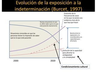 Evolución de la exposición a la
indeterminación (Burcet, 1997)
Evolución de la capacidad
para afrontar la
ambigüedad
y la ...